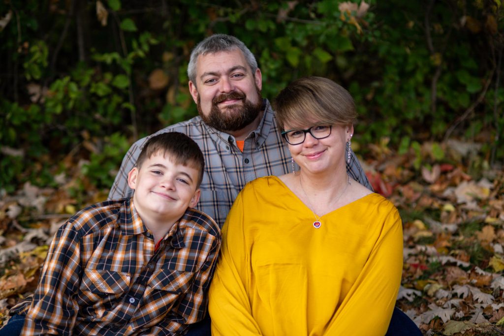 A family photo of Faith Bendele and her family.